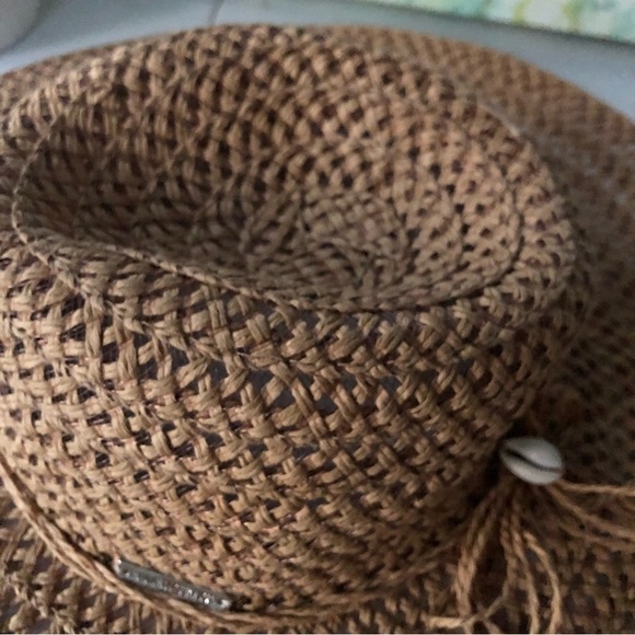 Ellen Tracy Women’s Wide Brim Straw Hat One Size - Picture 3 of 7